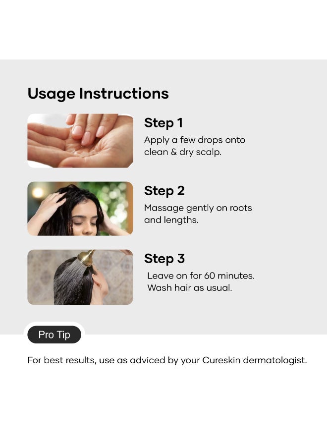 Cureskin Follicular Hair Oil | Nourishes & Strengthens with Annatto, Buriti, Brazil Nut and Coconut Oil (100 ml) - Image 5